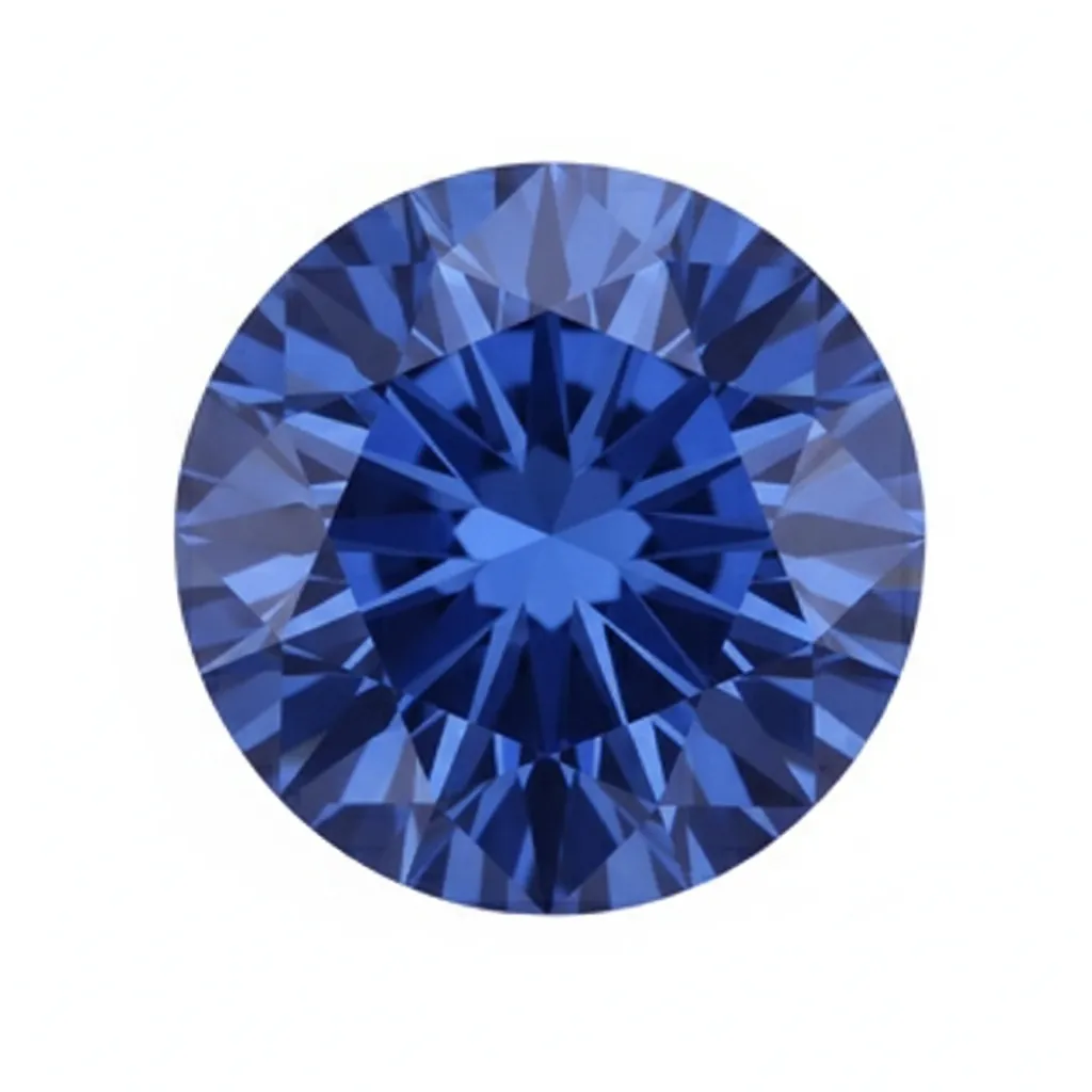 Blue colored gemstones collection